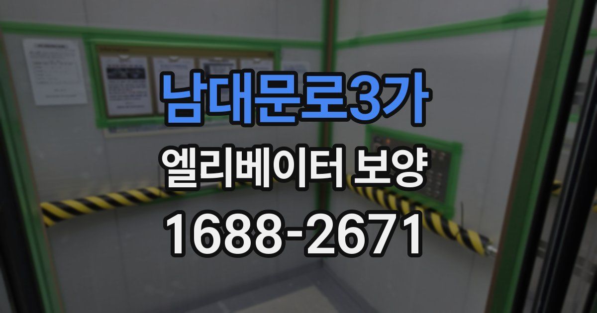 남대문로3가 엘리베이터 보양