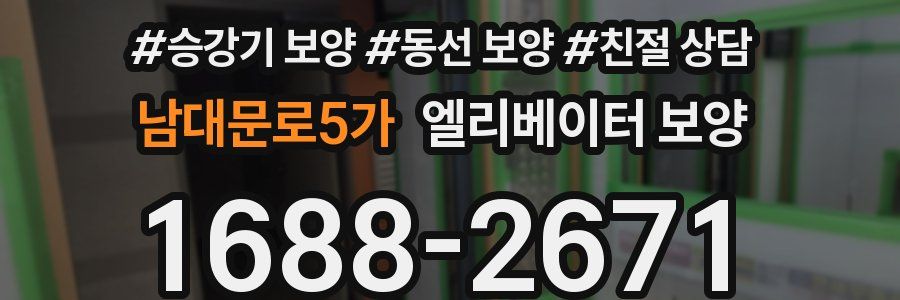 남대문로5가 엘리베이터 보양