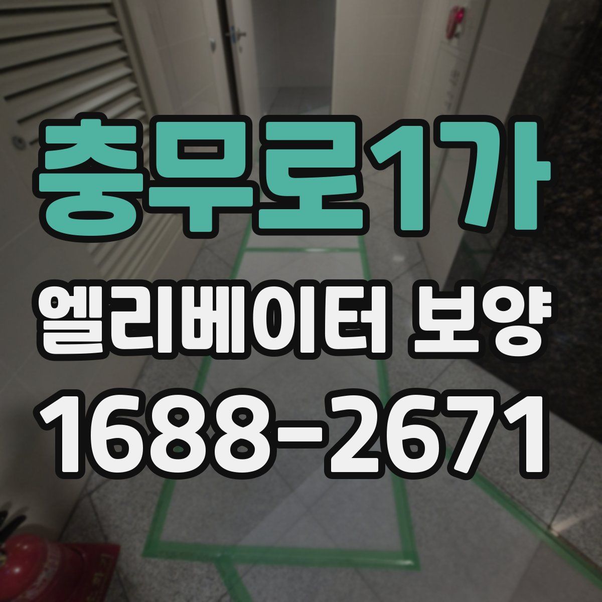 충무로1가 엘리베이터 보양
