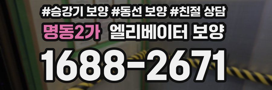 명동2가 엘리베이터 보양