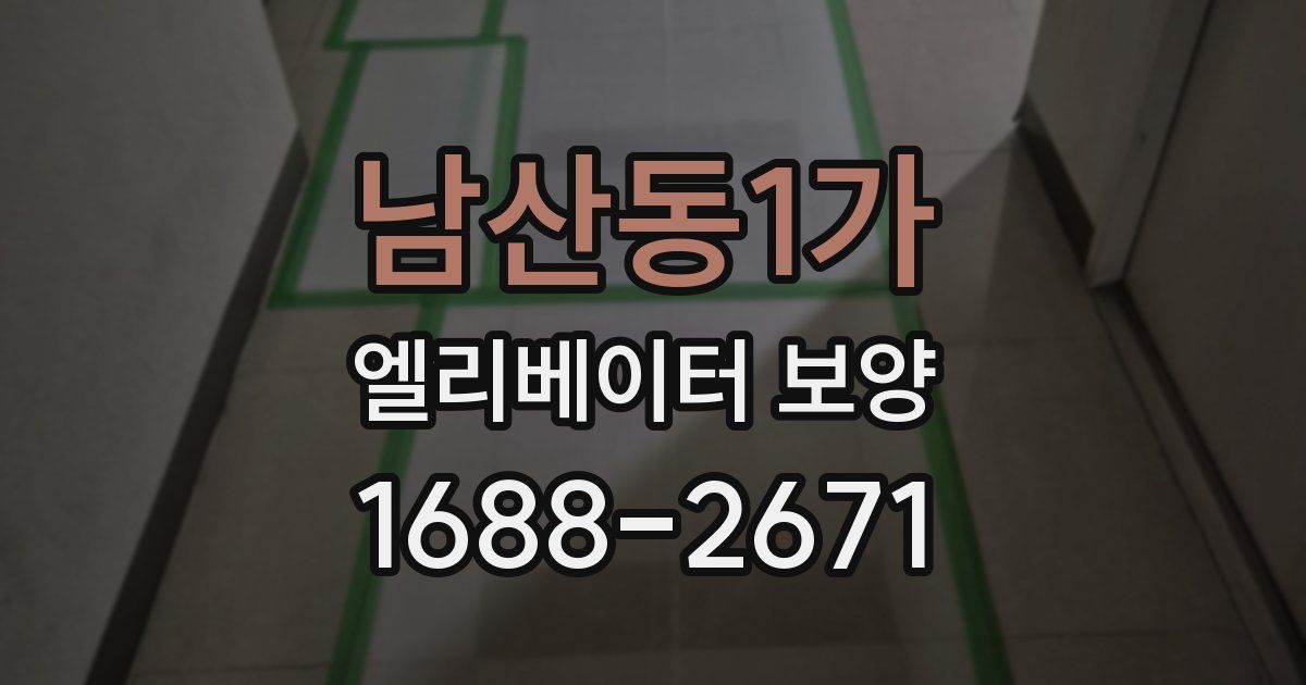 남산동1가 엘리베이터 보양