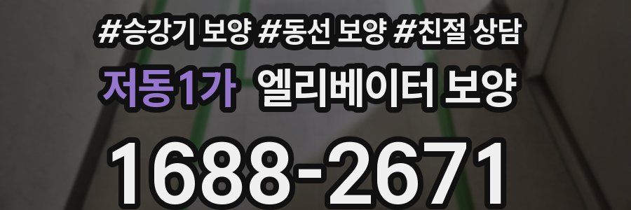 저동1가 엘리베이터 보양