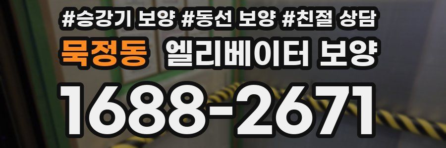 묵정동 엘리베이터 보양