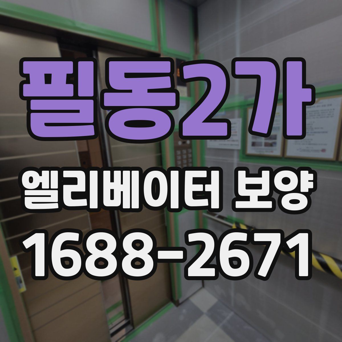 필동2가 엘리베이터 보양