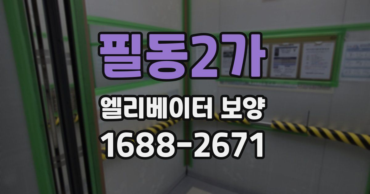 필동2가 엘리베이터 보양