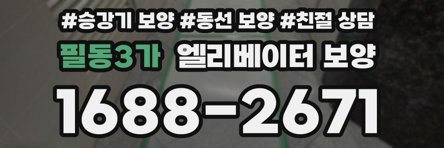 필동3가 엘리베이터 보양
