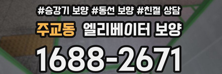 주교동 엘리베이터 보양