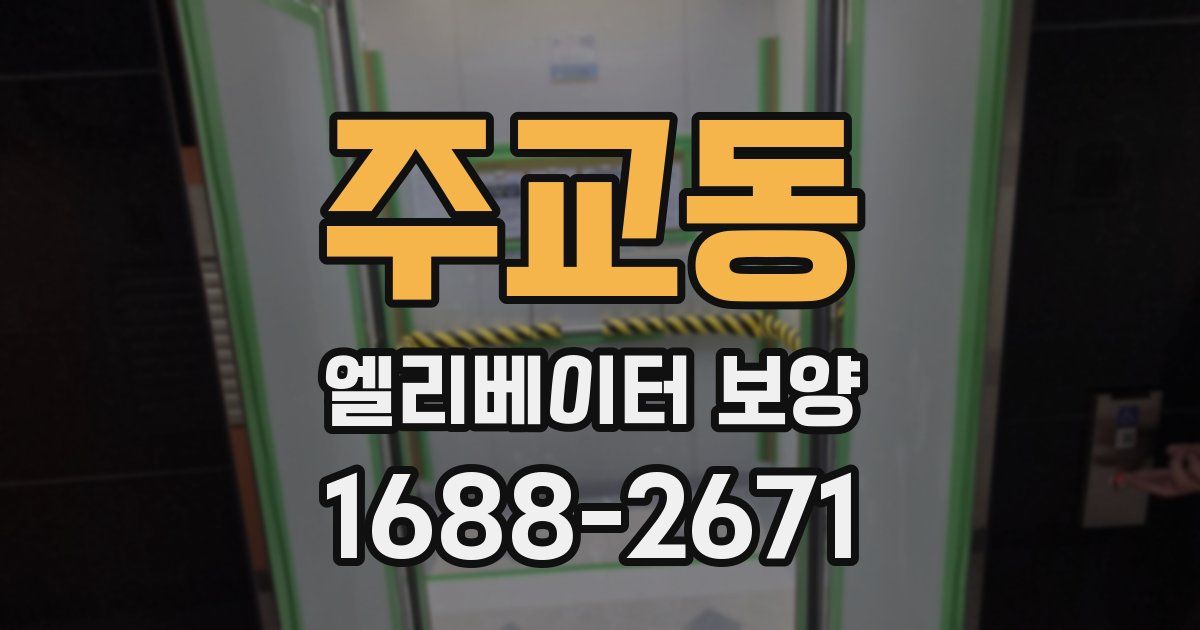 주교동 엘리베이터 보양