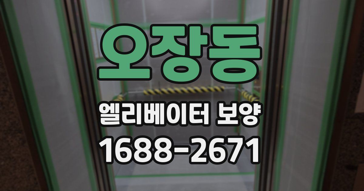 오장동 엘리베이터 보양