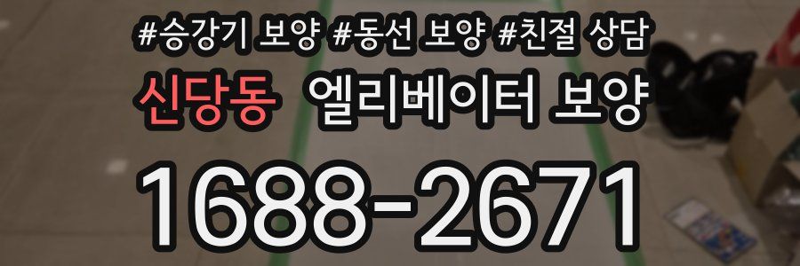 신당동 엘리베이터 보양