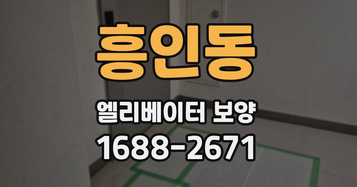 흥인동 엘리베이터 보양