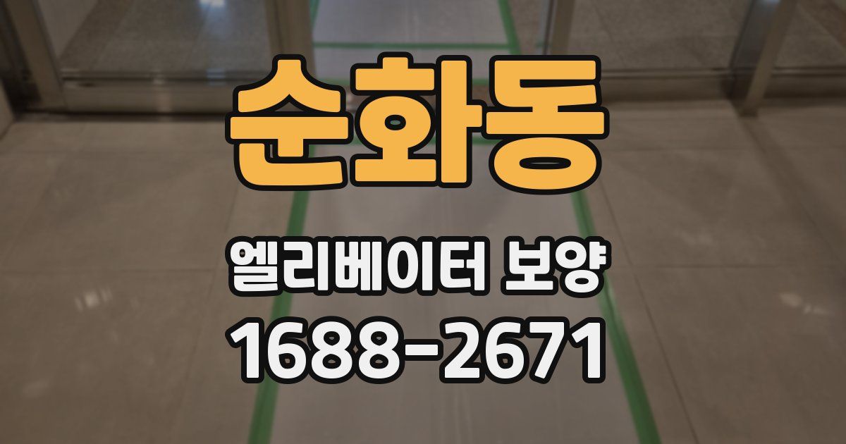 순화동 엘리베이터 보양
