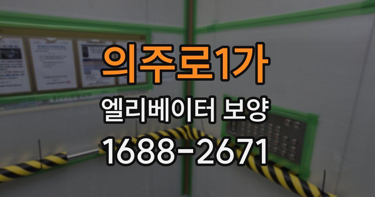 의주로1가 엘리베이터 보양