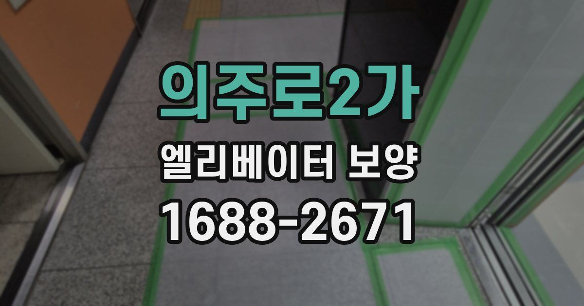 의주로2가 엘리베이터 보양