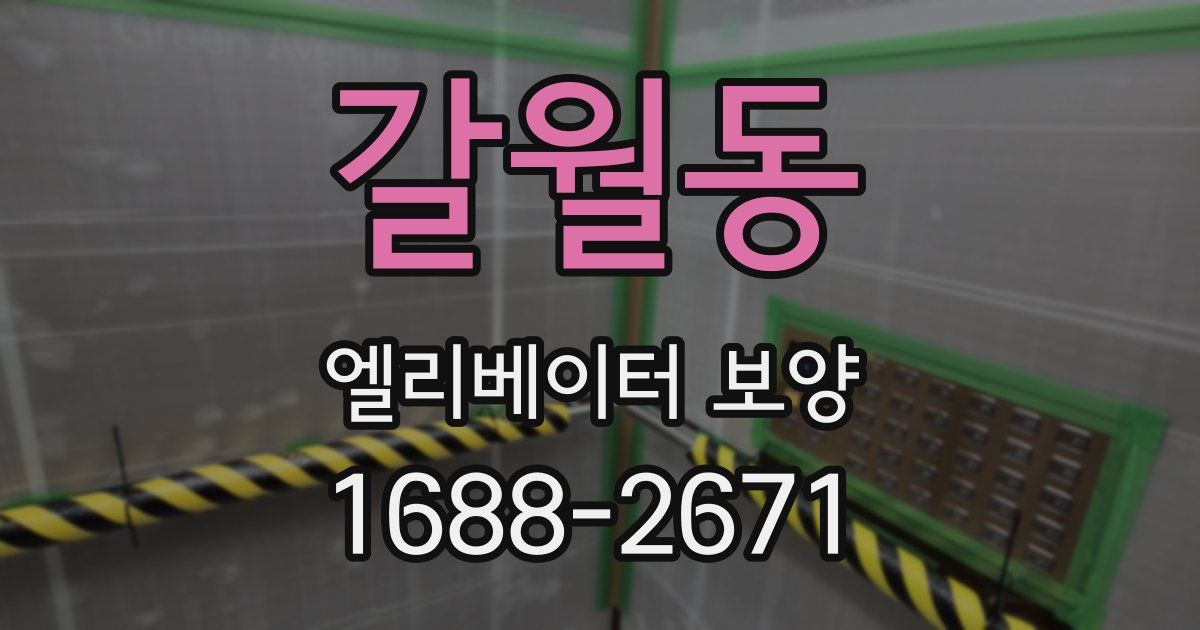 갈월동 엘리베이터 보양