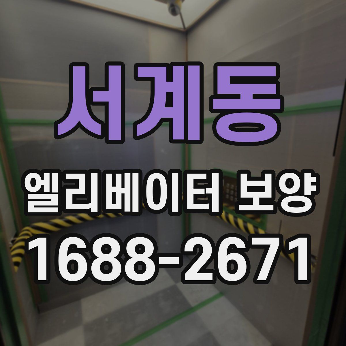 서계동 엘리베이터 보양