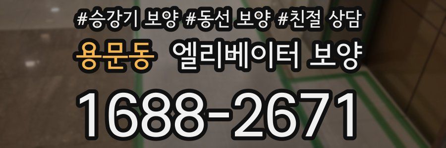 용문동 엘리베이터 보양
