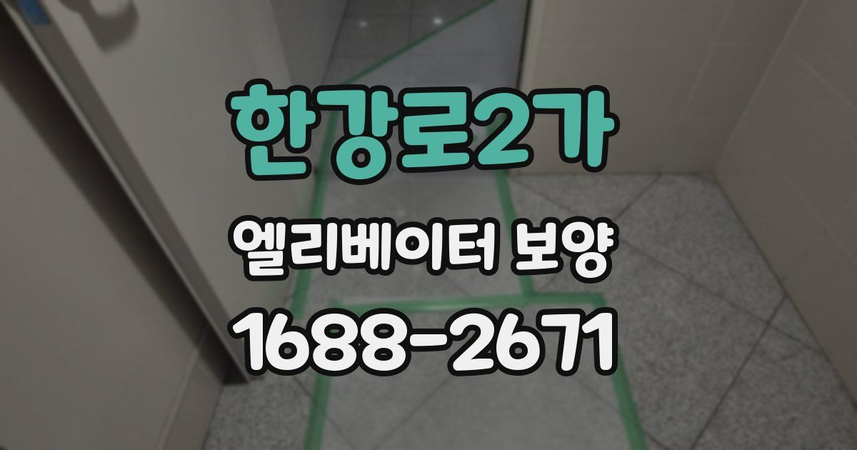 한강로2가 엘리베이터 보양