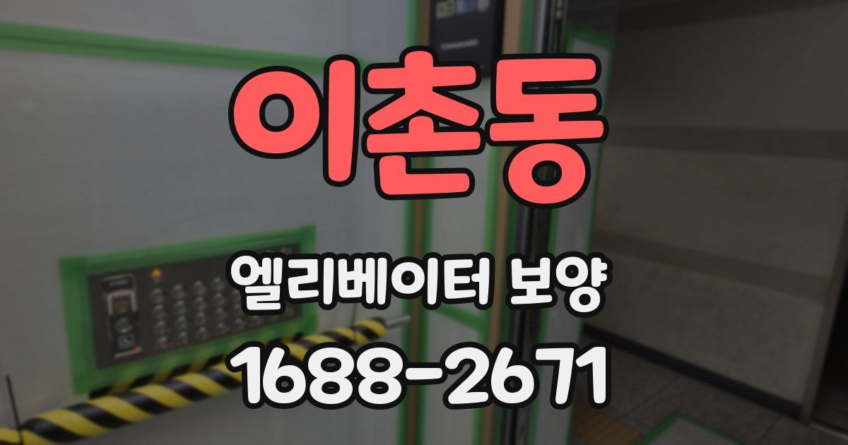 이촌동 엘리베이터 보양