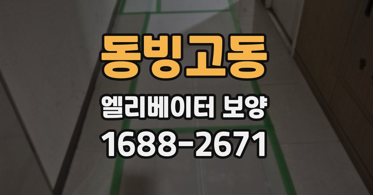 동빙고동 엘리베이터 보양