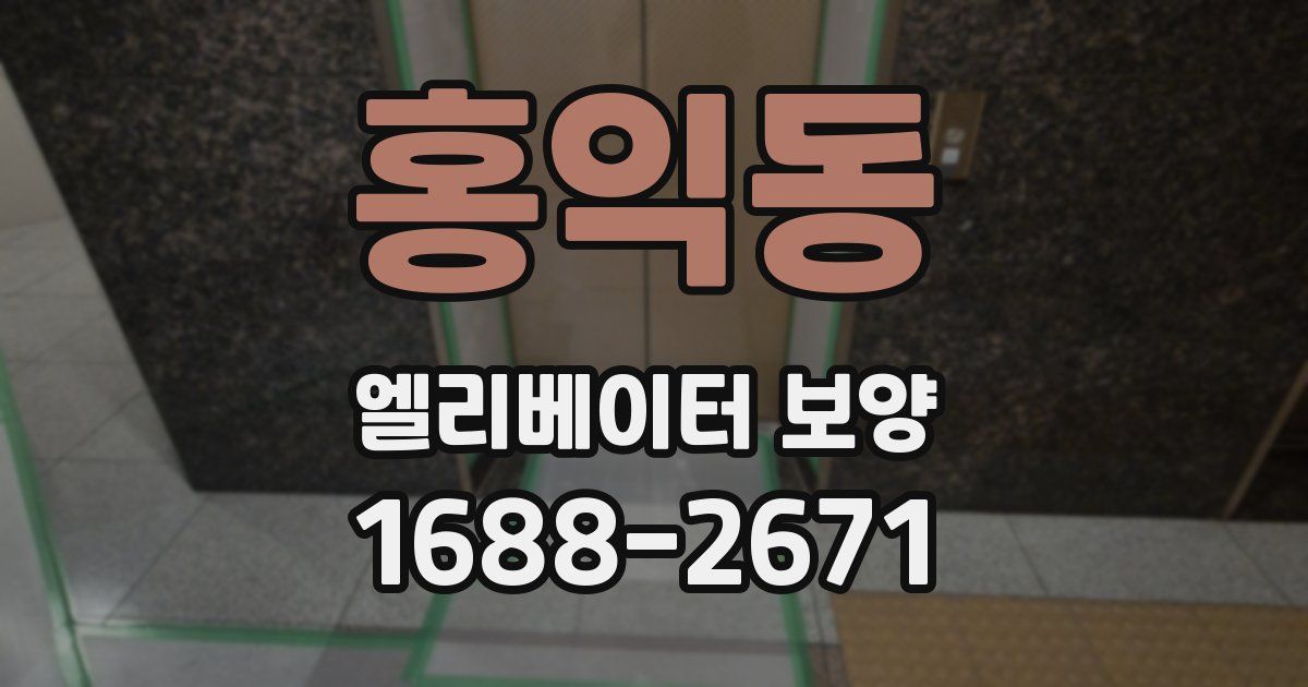 홍익동 엘리베이터 보양