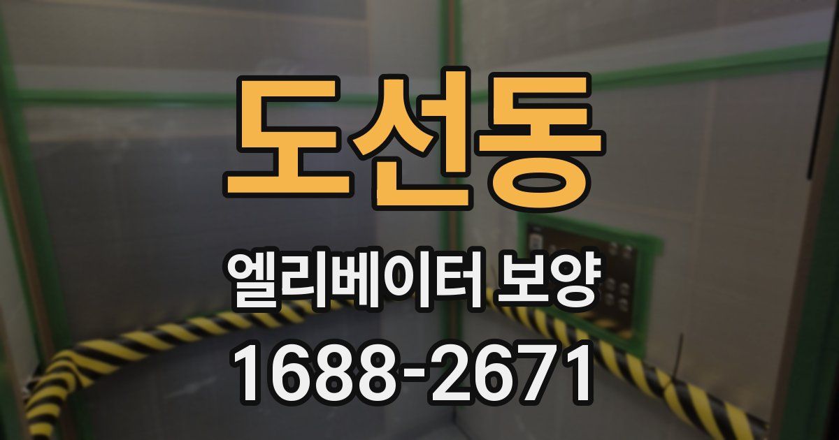 도선동 엘리베이터 보양