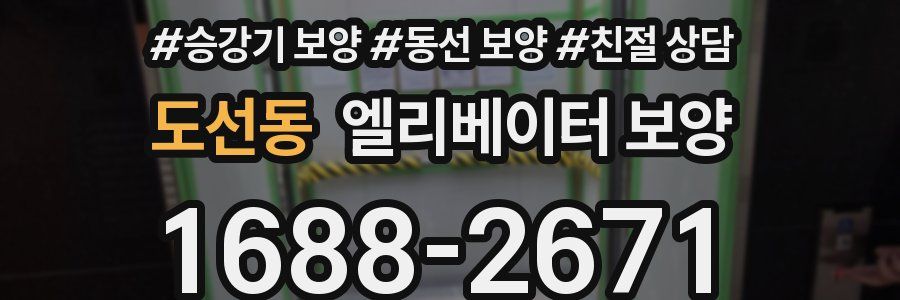 도선동 엘리베이터 보양
