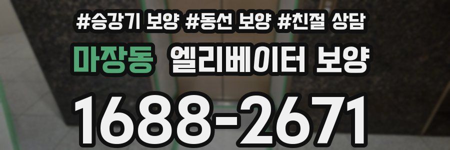 마장동 엘리베이터 보양
