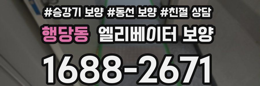 행당동 엘리베이터 보양