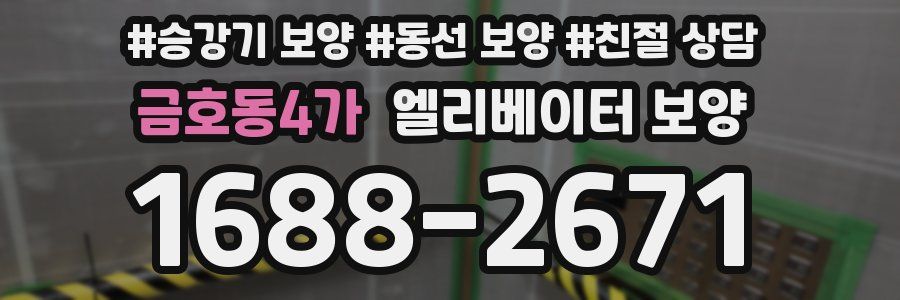 금호동4가 엘리베이터 보양