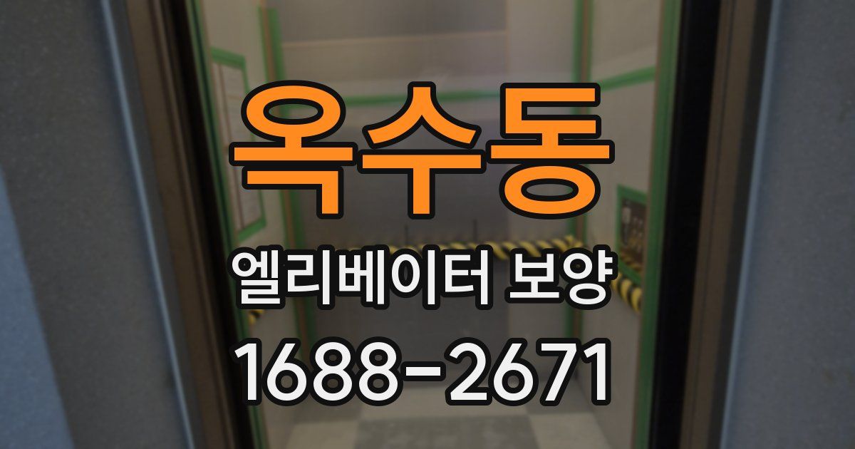 옥수동 엘리베이터 보양