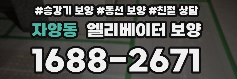 자양동 엘리베이터 보양