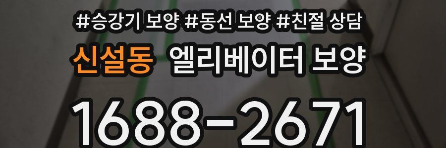 신설동 엘리베이터 보양