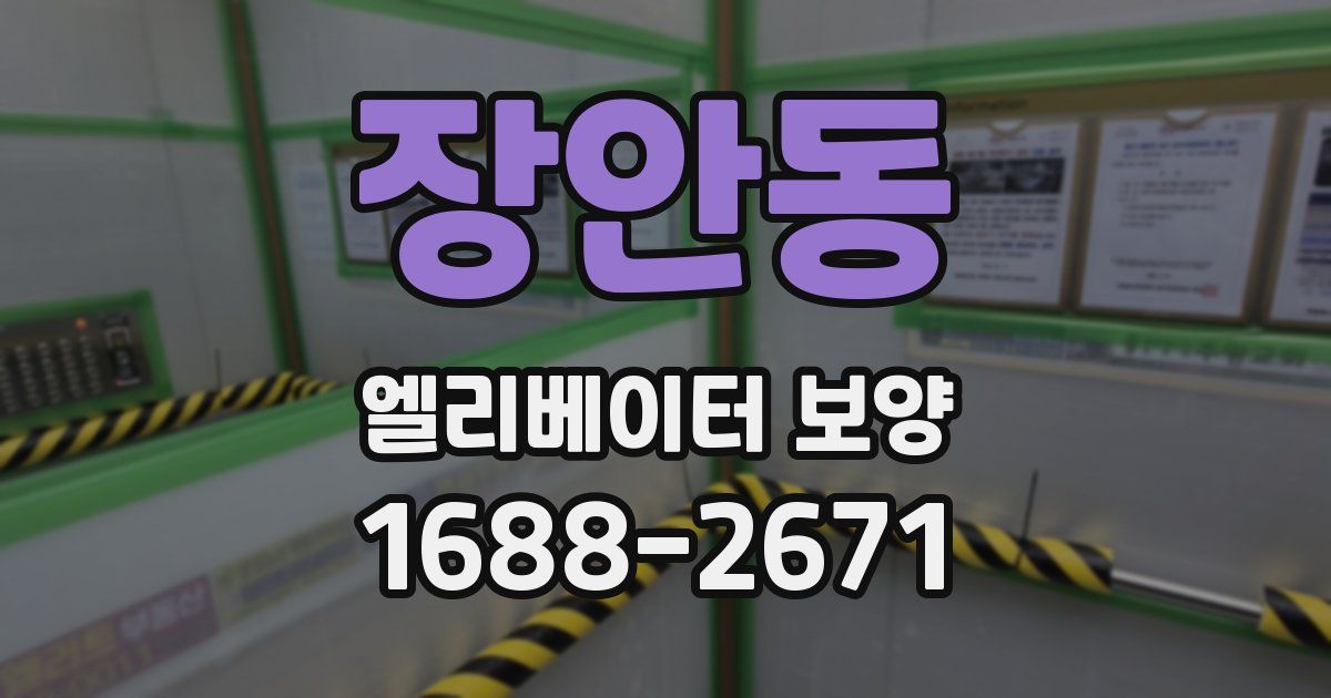 장안동 엘리베이터 보양