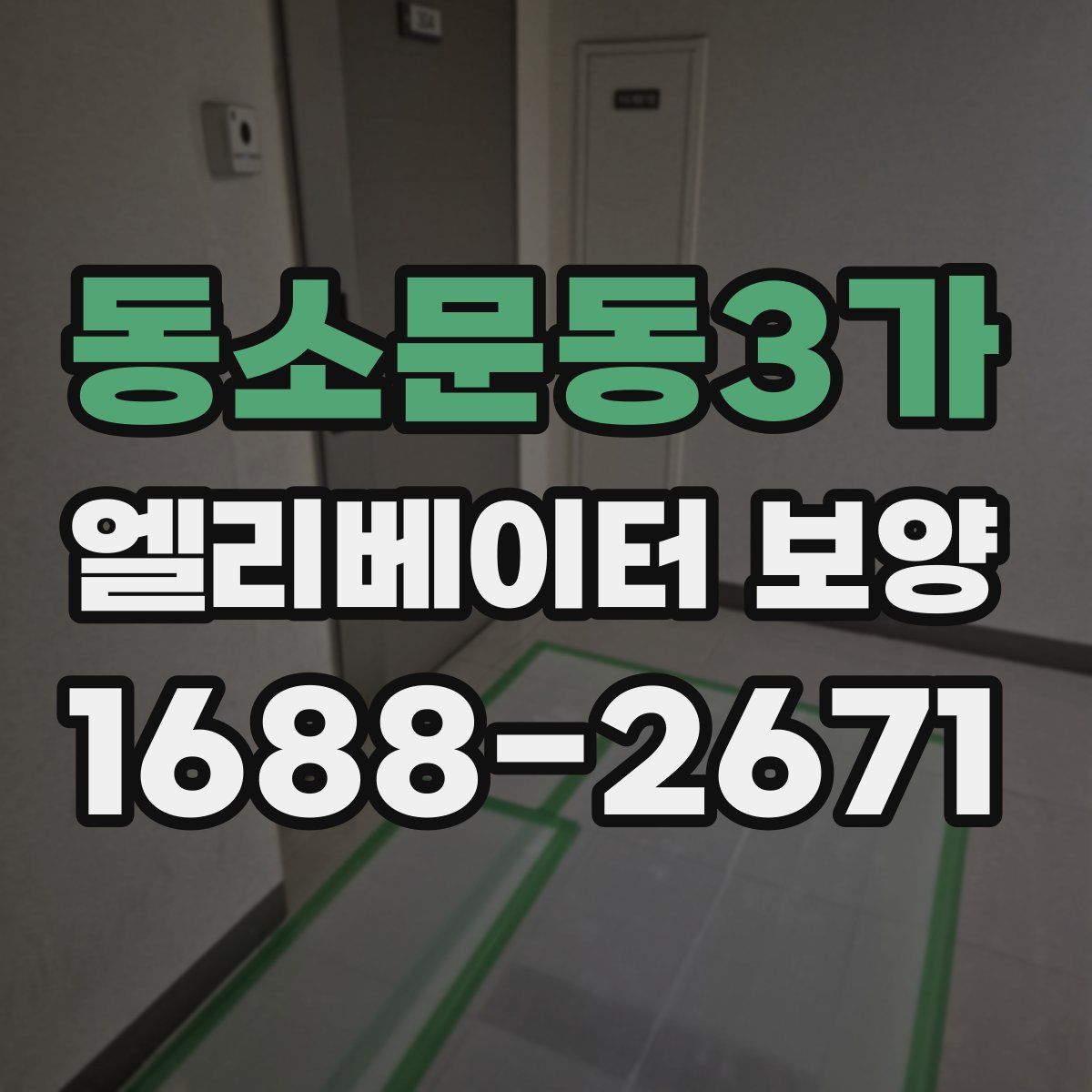 동소문동3가 엘리베이터 보양