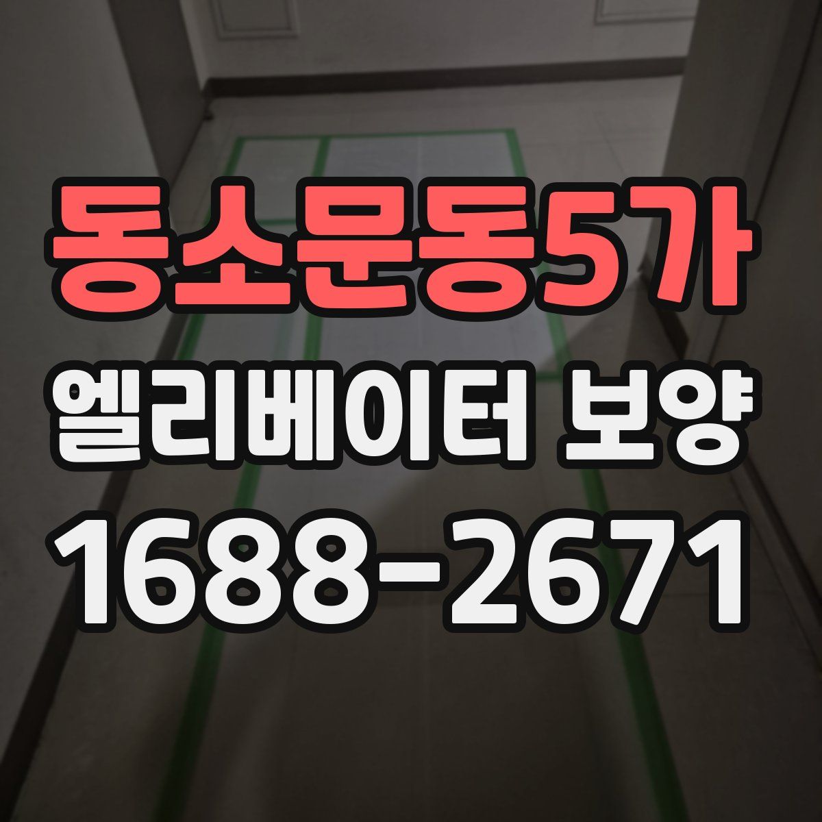 동소문동5가 엘리베이터 보양