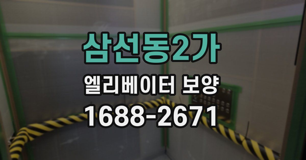 삼선동2가 엘리베이터 보양