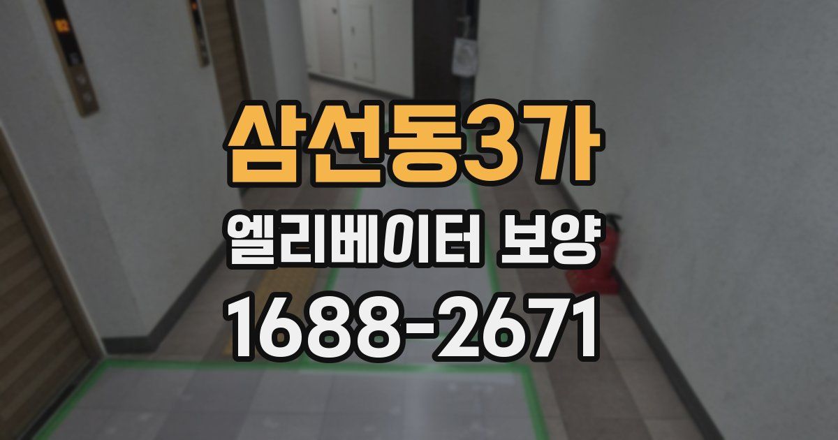 삼선동3가 엘리베이터 보양