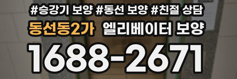 동선동2가 엘리베이터 보양