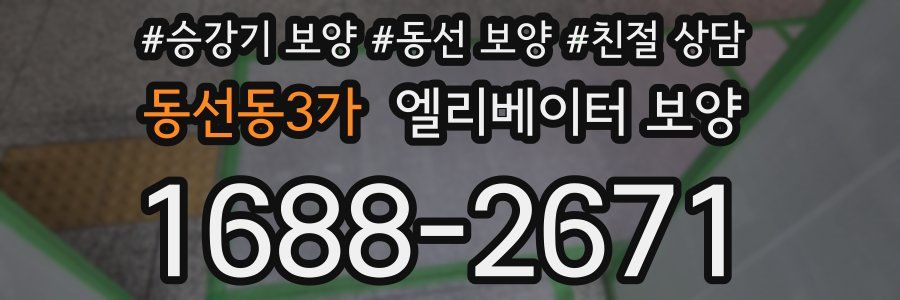 동선동3가 엘리베이터 보양