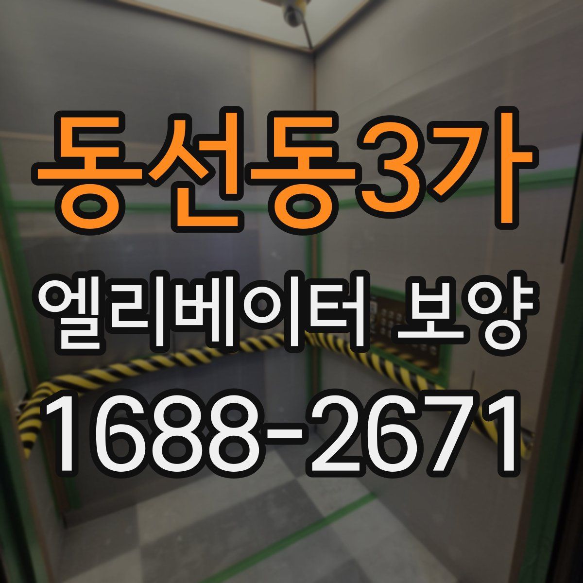 동선동3가 엘리베이터 보양
