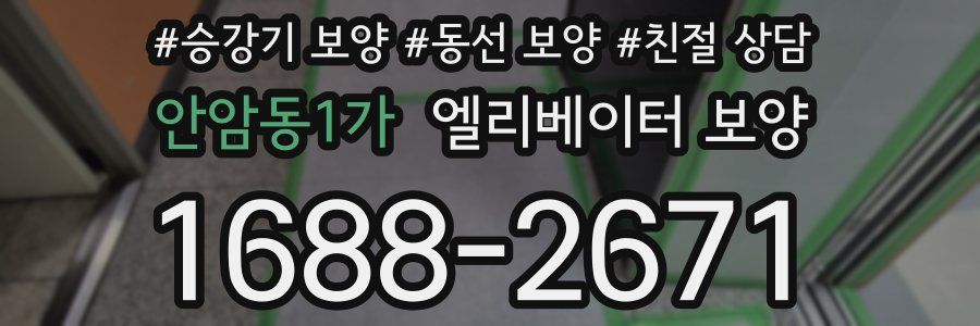 안암동1가 엘리베이터 보양