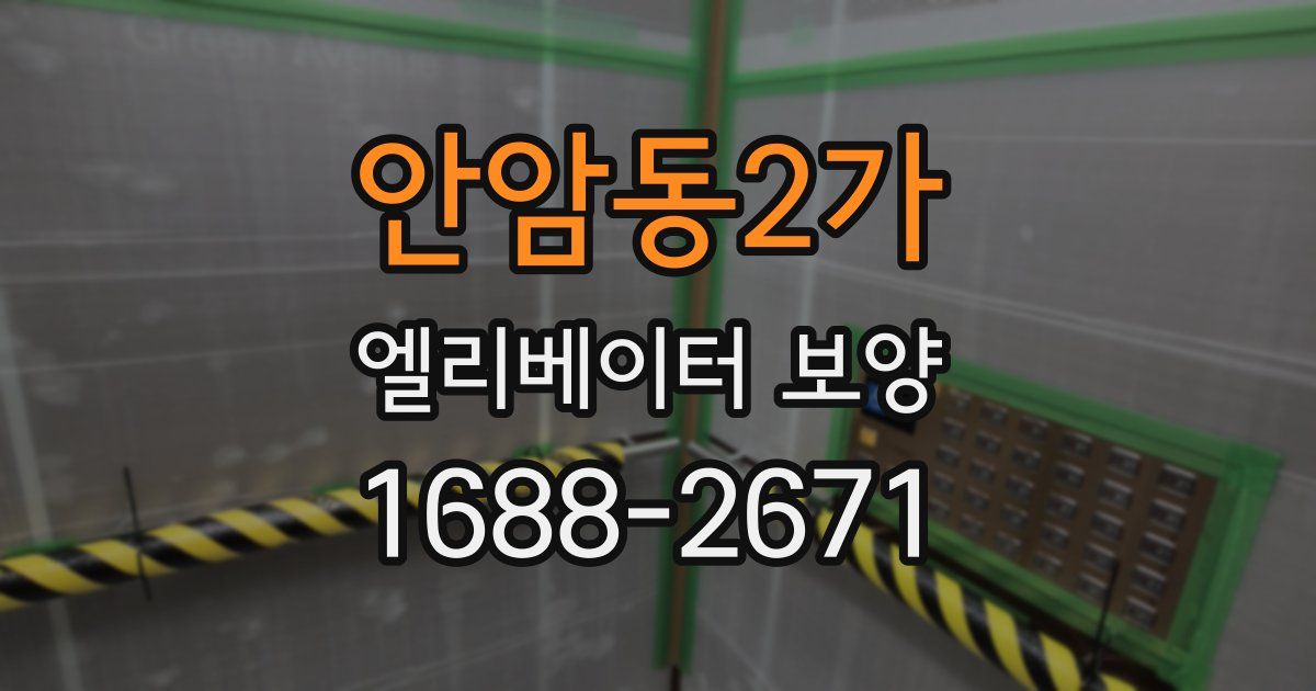 안암동2가 엘리베이터 보양