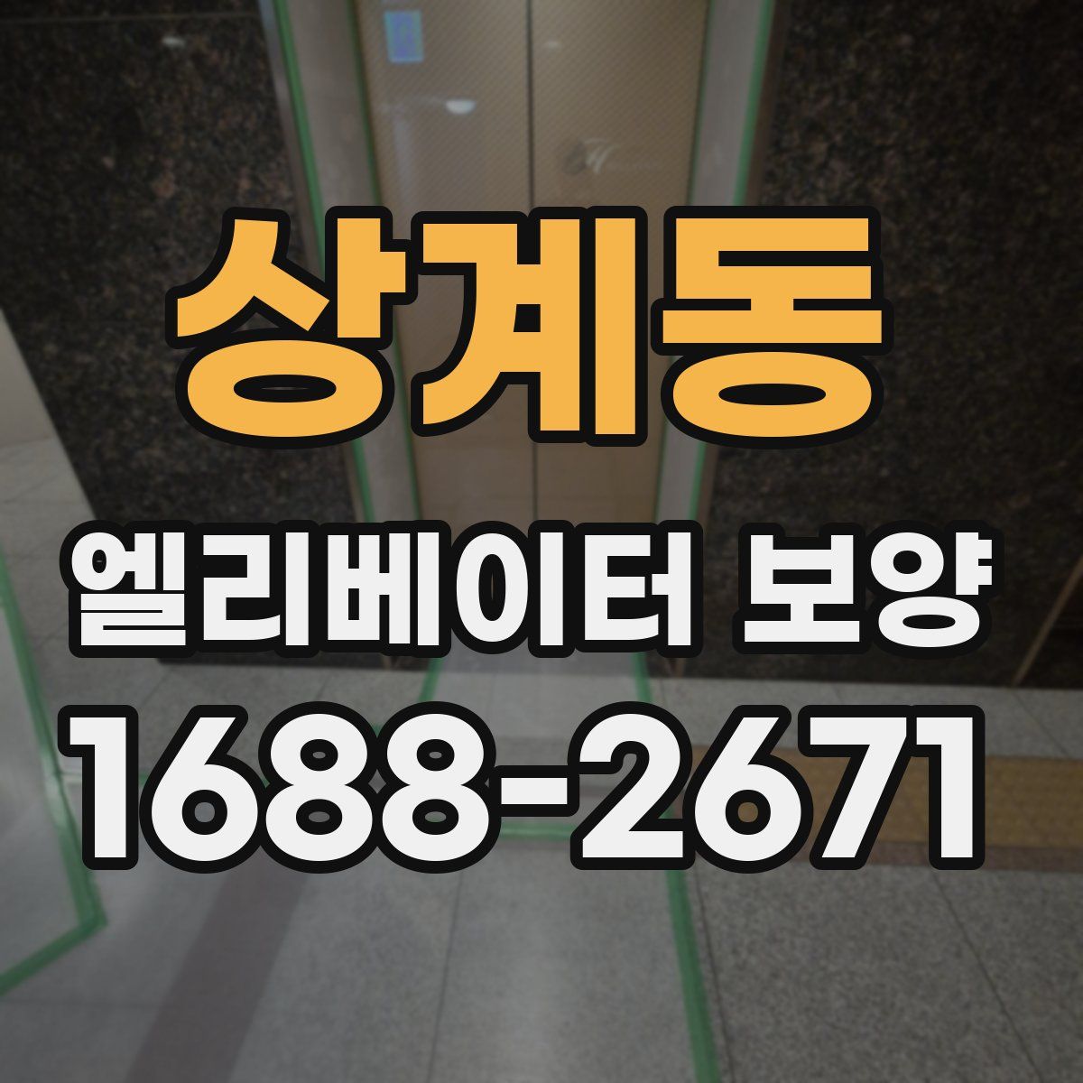 상계동 엘리베이터 보양