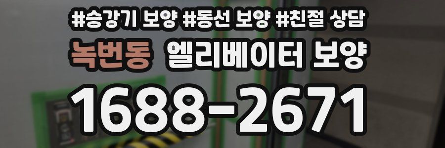 녹번동 엘리베이터 보양