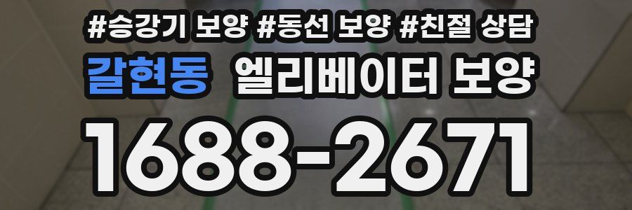 갈현동 엘리베이터 보양