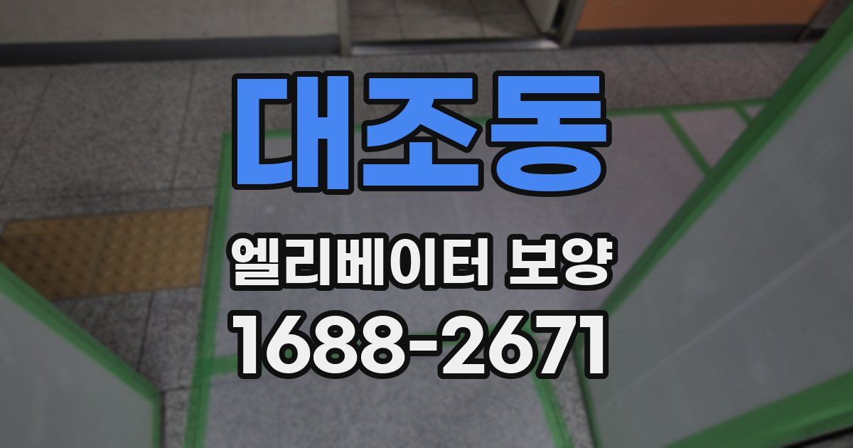 대조동 엘리베이터 보양