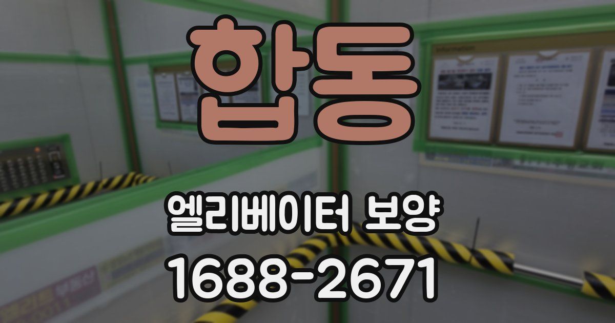 합동 엘리베이터 보양
