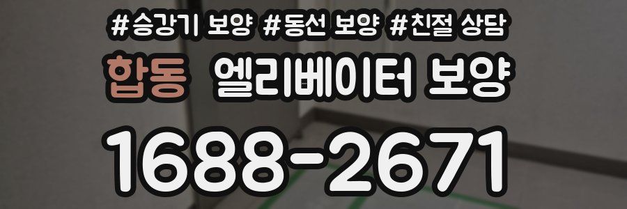 합동 엘리베이터 보양