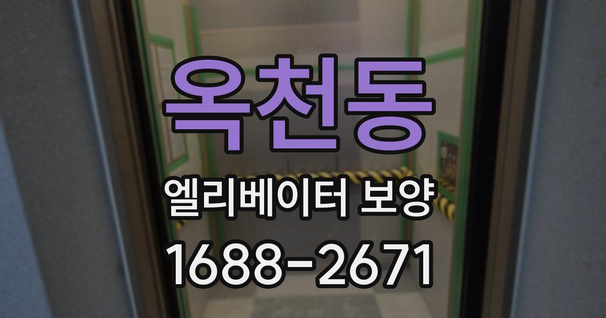 옥천동 엘리베이터 보양